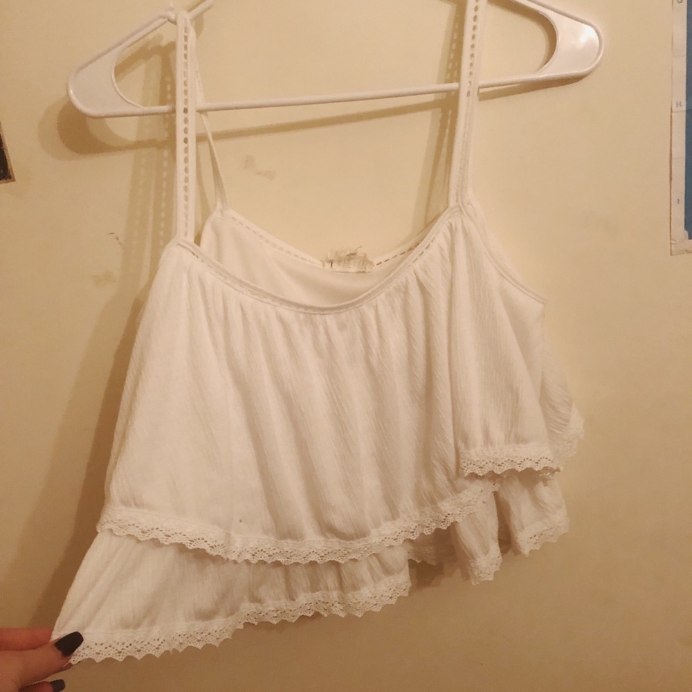 White crop top from Pacsun